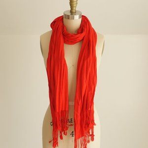 Red Knit Scarf